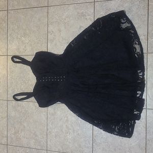 Black lace dress